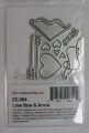 wykrojnik Cottage Cutz - love bow & arrow [cc-264]