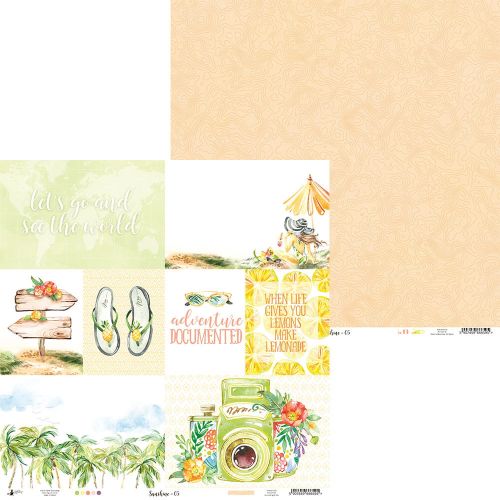 papier scrapbook Piątek trzynastego - sunshine 05