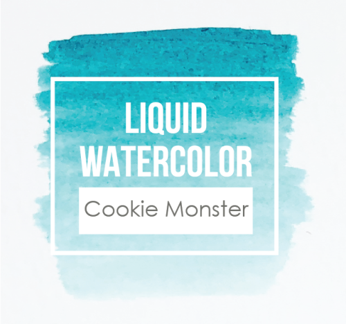 płynne akwarele Taylored Expressions - cookie monster (turkusowy)