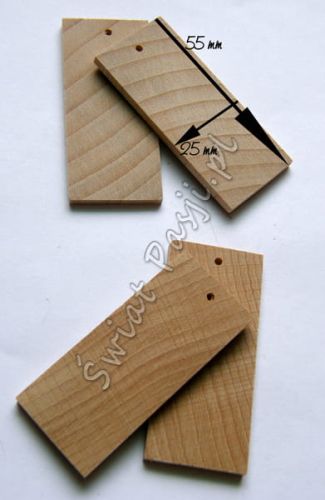 baza kolczykowa - prostokąt 55x25mm