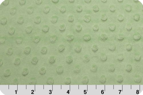 polar Minky cuddle dimple - zielony (sage) 50x75