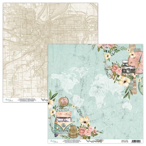 papier scrapbook Mintay Papers - wanderlust 02