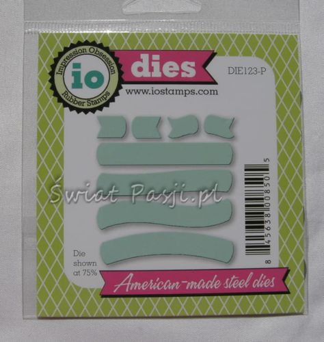 wykrojnik Impression Obsession - bannerki i paski / etykietki [123-P]