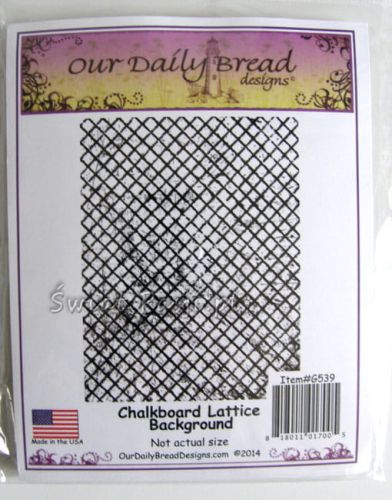 stempel gumowy Our Daily Bread - chalkboard lattice background [G539]