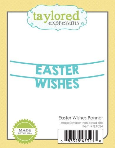 wykrojnik Taylored expressions - easter wishes banner [TE1034]