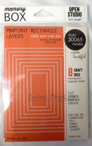 wykrojnik Memory Box (Open Studio) - pinpoint rectangle layers [30065]