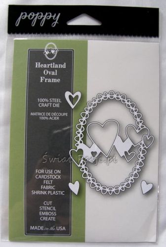 wykrojnik Poppy Stamps - heartland oval frame [1161]