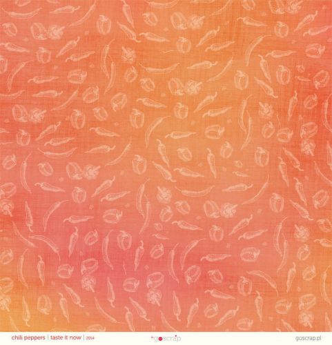 papier scrapbook GOscrap - Taste it now: chili peppers