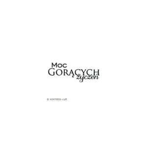 stempel polimerowy - napis: Moc gorących życzeń