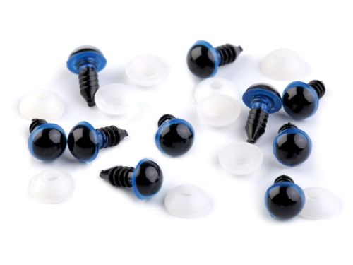 oczka (safety eyes) 12 mm - niebieskie