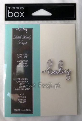 wykrojnik Memory Box - little baby script [99426]