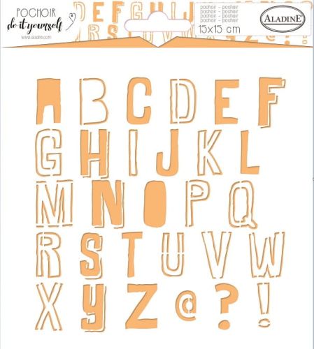 szablon Aladine 15 x 15 - alfabet 