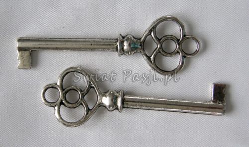 wisiorek - klucz (platynowy) 20x60mm