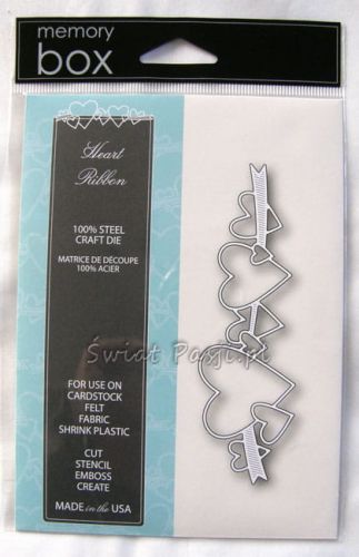 wykrojnik Memory Box - heart ribbon [99085]