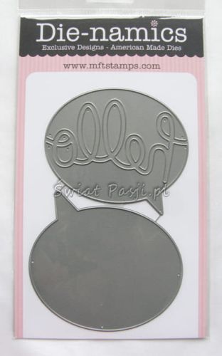 wykrojnik Die-namics - chmurka dialogowa hello (Say Hello)