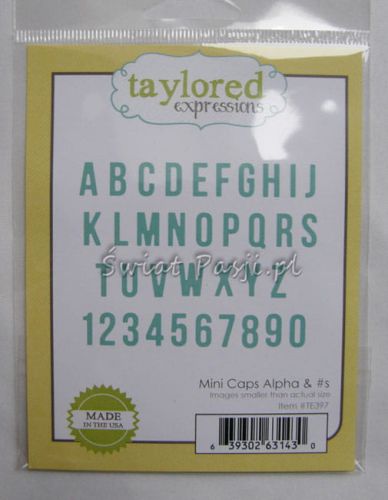 wykrojnik Taylored expressions - mini caps alpha & numbers