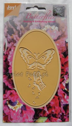 wykrojnik Joy - ramka z motylem (owalna) [6002/0275]