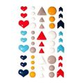 emaliowane kształty / enamel shapes - marine 48szt