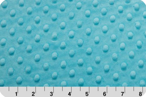polar Minky cuddle dimple - turkusowy (topaz) 50x75