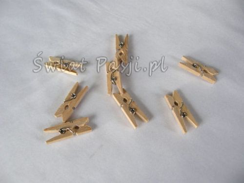 klamerki drewniane - mini 25 x 7 mm