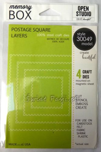 wykrojnik Memory Box (Open Studio) - postage square layers [30049]