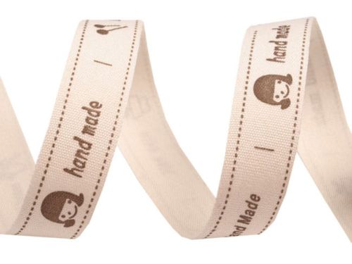 taśma bawełniana 15 mm - handmade 3