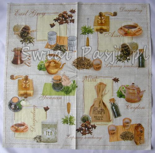 serwetka - herbata (tea) [jasnobrązowa]
