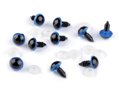 oczka (safety eyes) 10 mm - niebieskie