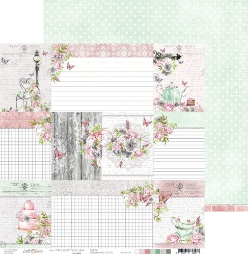 papier scrapbook Craft o'clock - felici'tea' 06