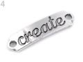 łącznik biżuteryjny z napisem - create (platynowy)