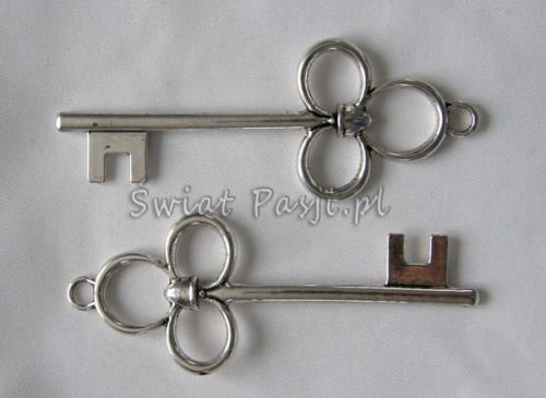 wisiorek - klucz trefl (platynowy) 28x73mm