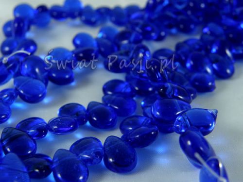 łezki gładkie niebieskie 11 mm