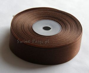 wstążka satynowa - czekoladowy (25mm)