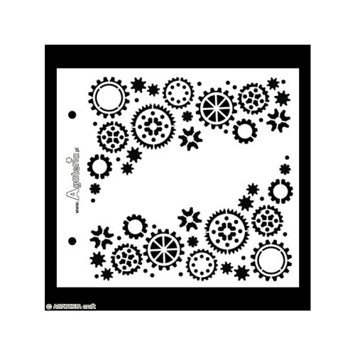maska / szablon Agateria - trybiki i koła zębate