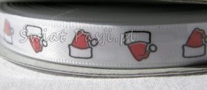 wstążka w czapeczki Mikołaja (10mm)