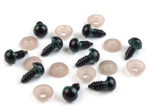 oczka (safety eyes) 10 mm - zielone