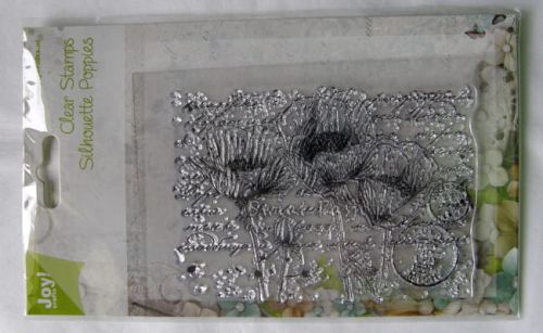 stempel silikonowy - maki + list [6410/0047]