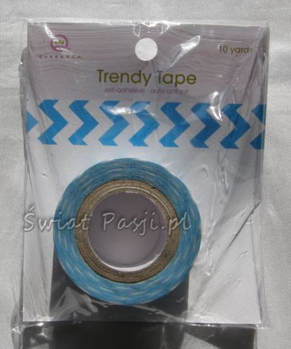 papierowa taśma dekoracyjna - w szewrony (niebieskie) [1013]
