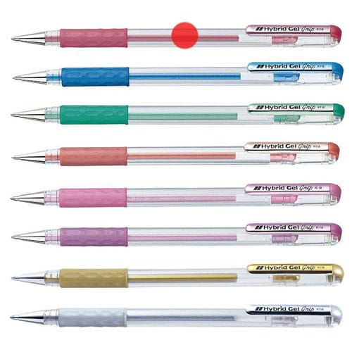 żelopis Pentel K118 - czerwony 0,8 mm