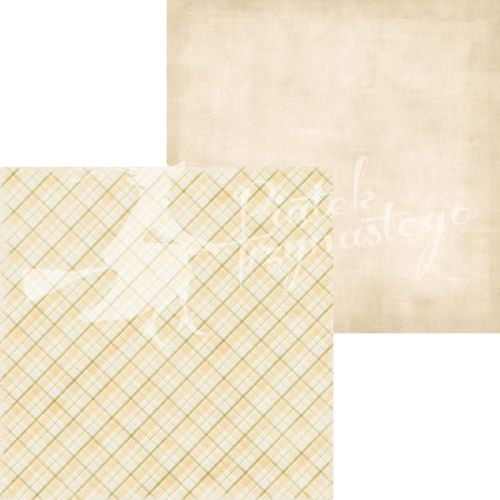 papier scrapbook Piątek trzynastego - słodko kwaśny: koktail bananowy