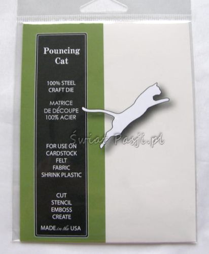 wykrojnik Poppy Stamps - skaczący kot mini [876] (Pouncing Cat)