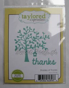 wykrojnik Taylored expressions - shades of thanks