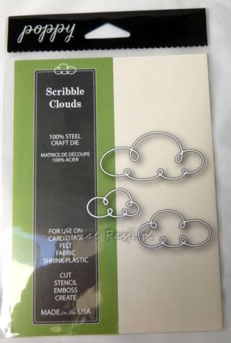 wykrojnik Poppy Stamps - scribble clouds [1279]