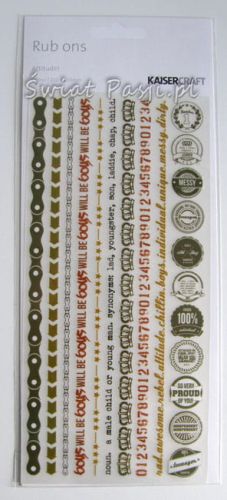 kalkomania rub-ons - attitude