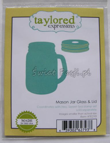 wykrojnik Taylored expressions - mason jar glass & lid