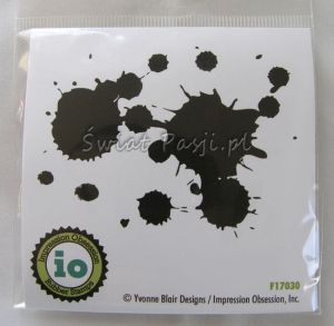 stempel gumowy Impression Obsession - paint splatter [D17030]