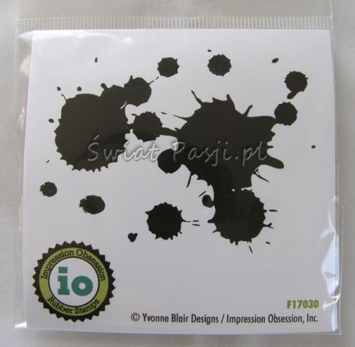 stempel gumowy Impression Obsession - paint splatter [D17030]