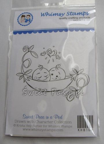 stempel gumowy Krista - sweet peas in a pod
