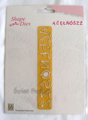wykrojnik - nellie's shape dies  Alphabet (POL) [SD 072]