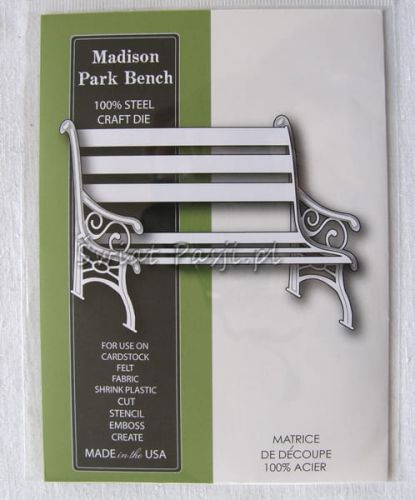 wykrojnik Poppy Stamps - ławka [881] (Madison Park Bench)